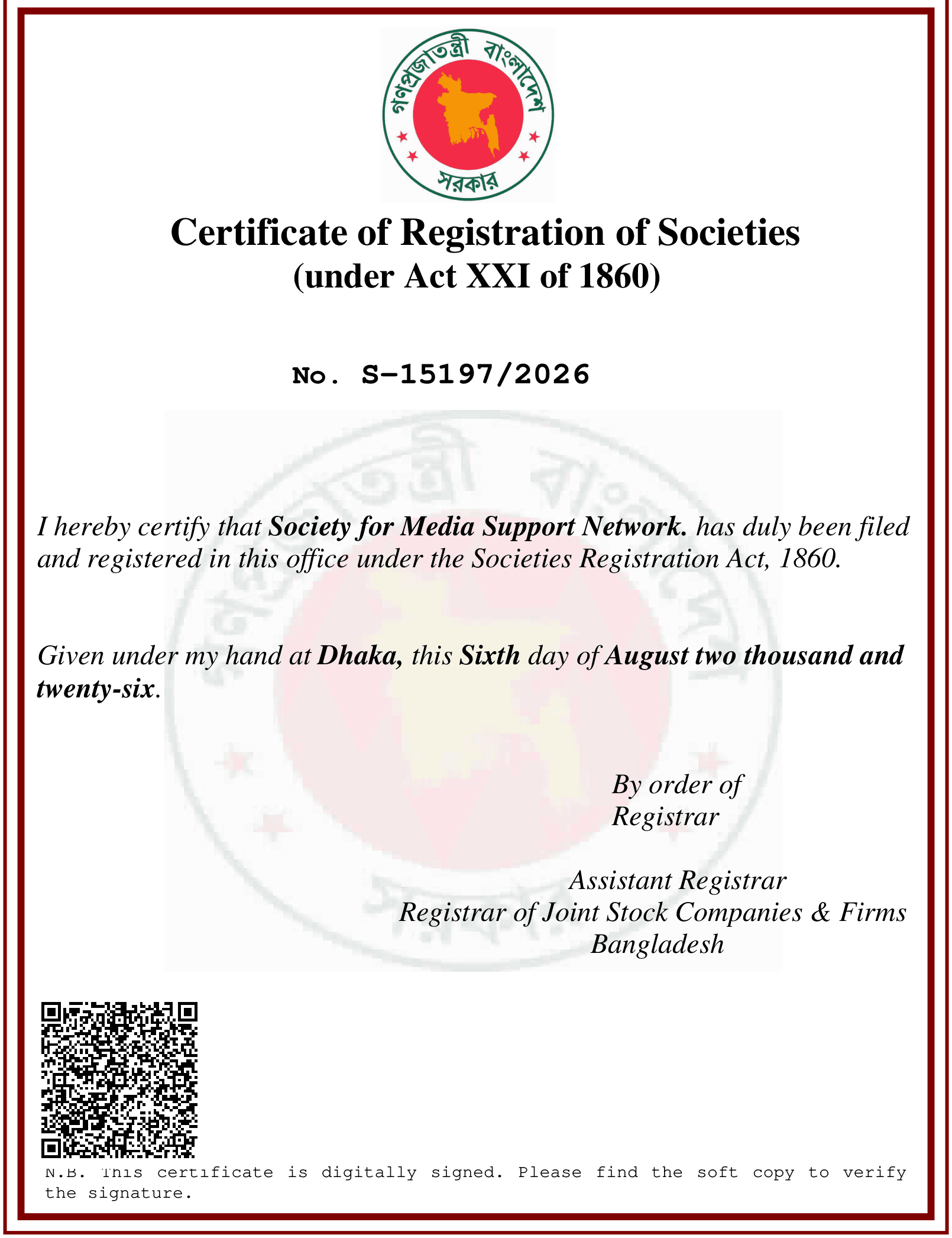 Certificate of Incorporation